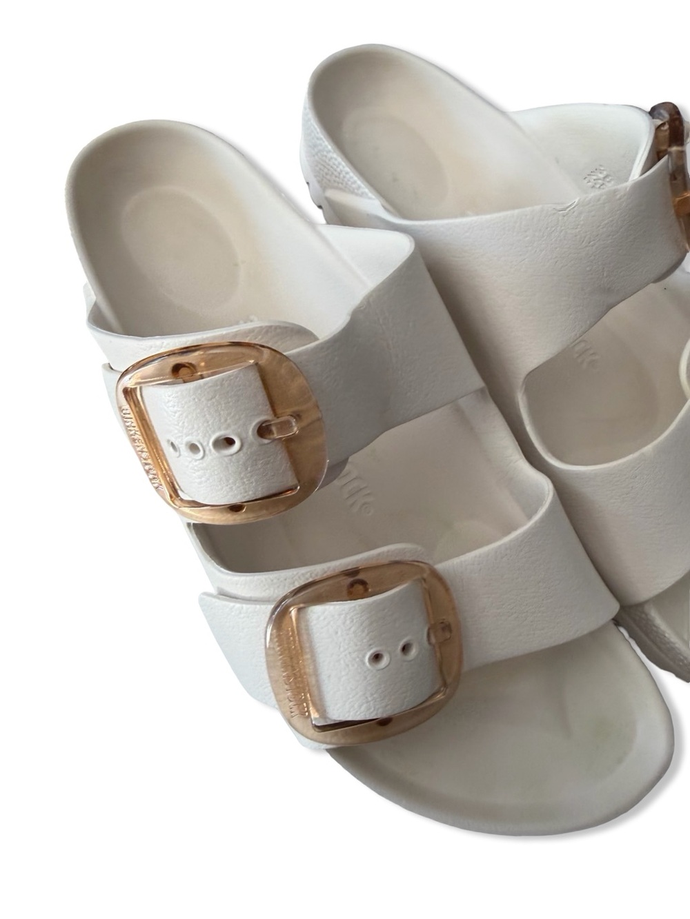 Birkenstock Arizona Big Buckle Eva Sandals White birkenstocks shoes 38 7.5 - Picture 8 of 10